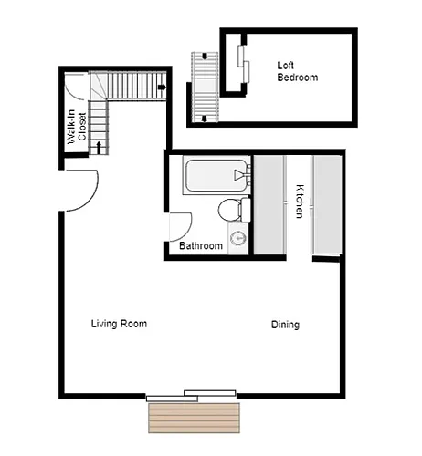Floor plan 1X1L