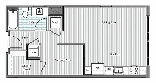 Floor plan Studio E