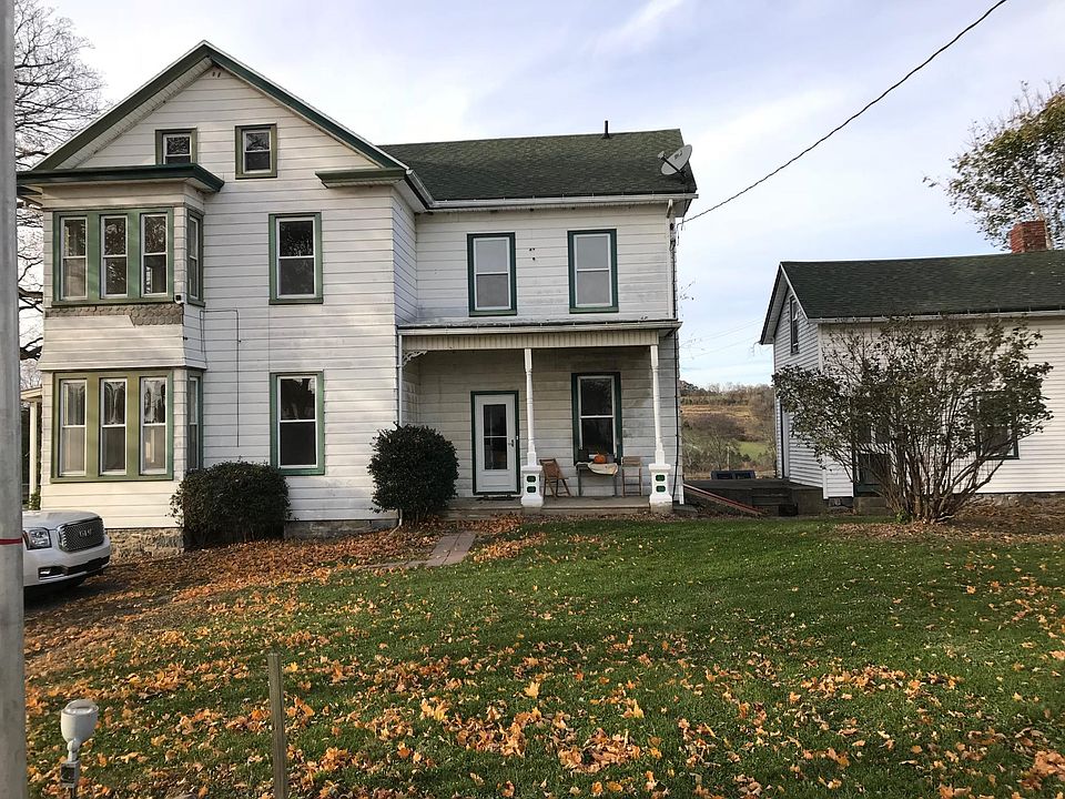 Side view of farmhouse