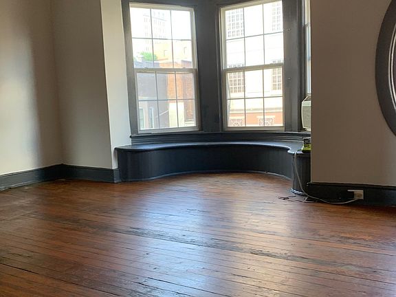 living room with big windows