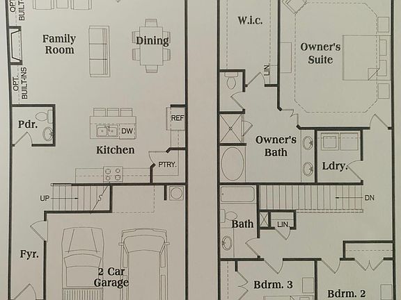 Townhome floorplan