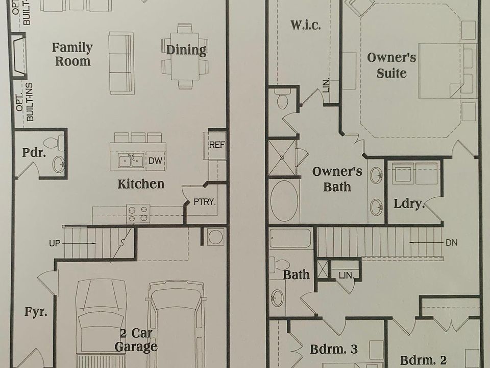 Townhome floorplan