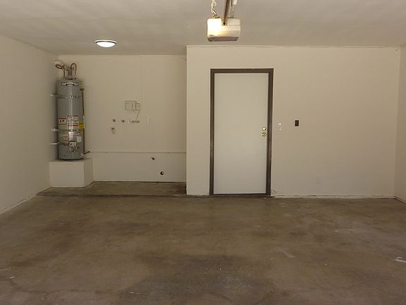 Gas water and washer & dryer hook up and access door.