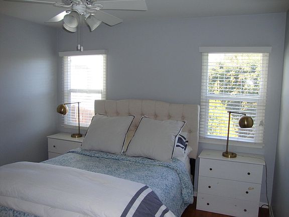 Bedroom 1 with ceiling fan