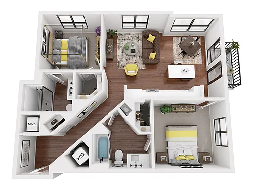 Floor plan B3