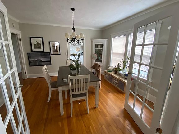 View from front room into dining room