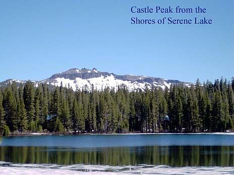 View of Castle Peak in Spring
