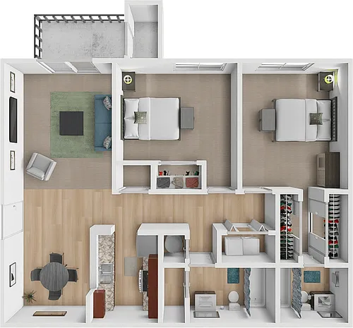 Floor plan 2 X 2