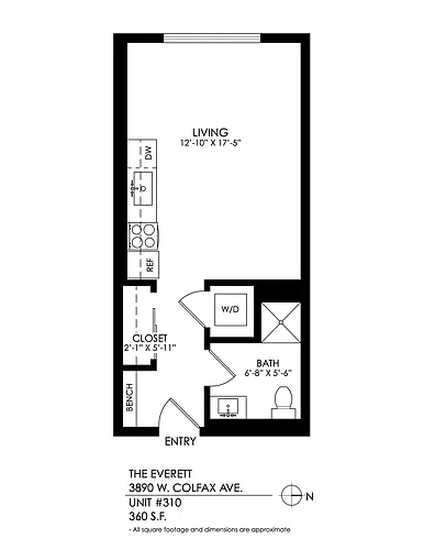 Floor plan Studio