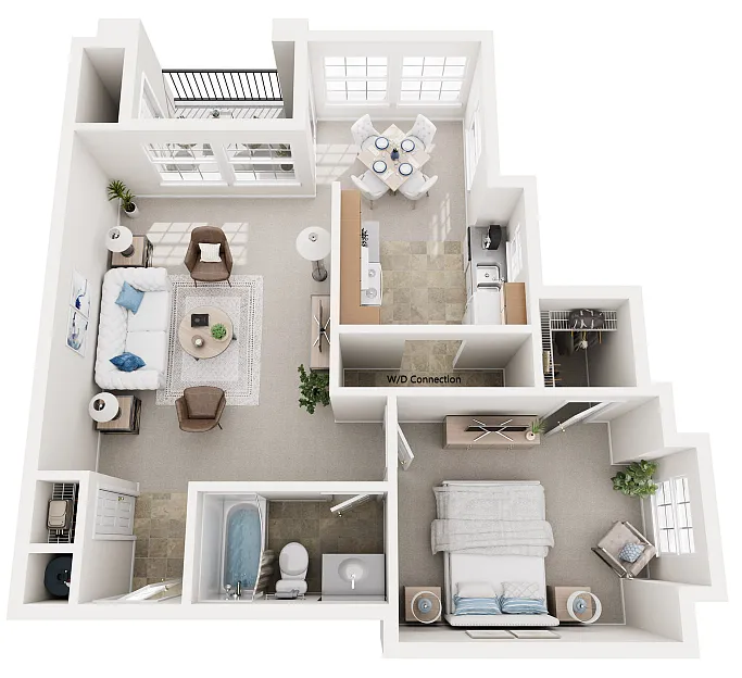 Floor plan 1X1