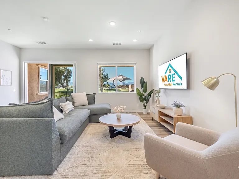 No expenses were spared with this oversized couch that turns into a full-size sofa sleeper!