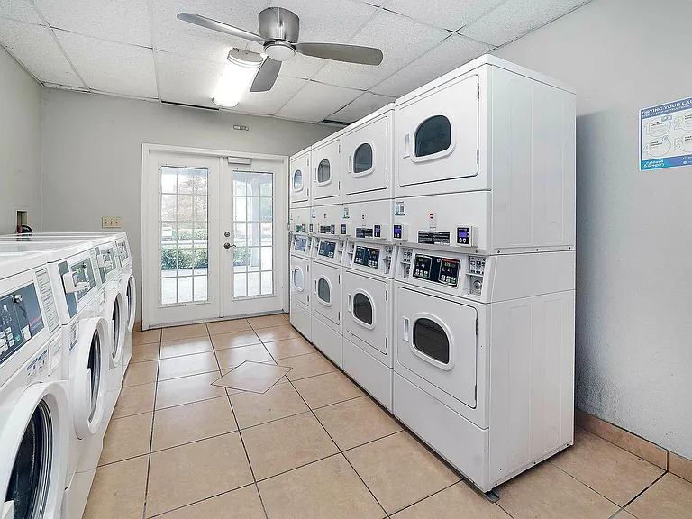 Enjoy hassle-free laundry days in our well-equipped and spacious laundry facility.