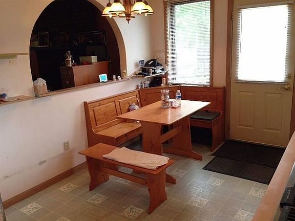 Open to the living room. Large eat in kitchen.