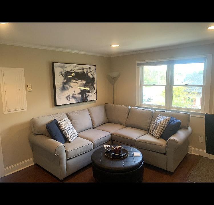Spacious and sunny living room.