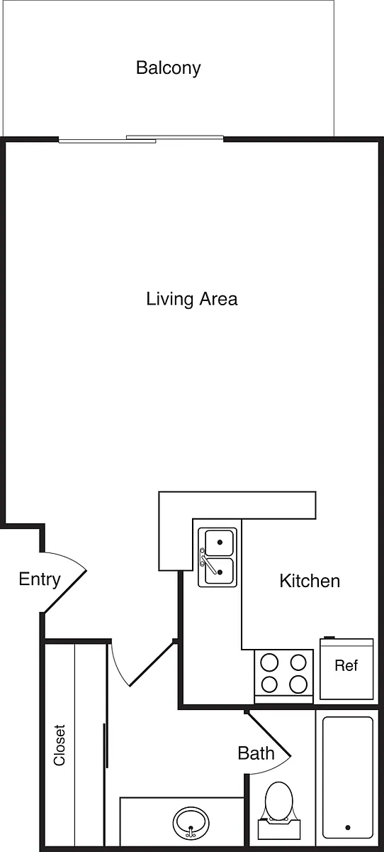 Floor plan Studio A