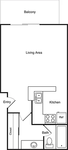 Floor plan Studio A