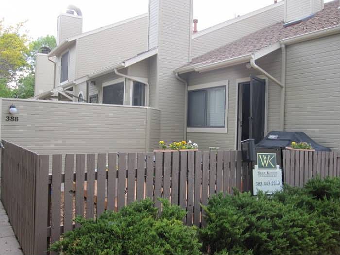 Fenced patio