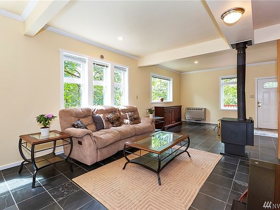Living/family areas with wood stove