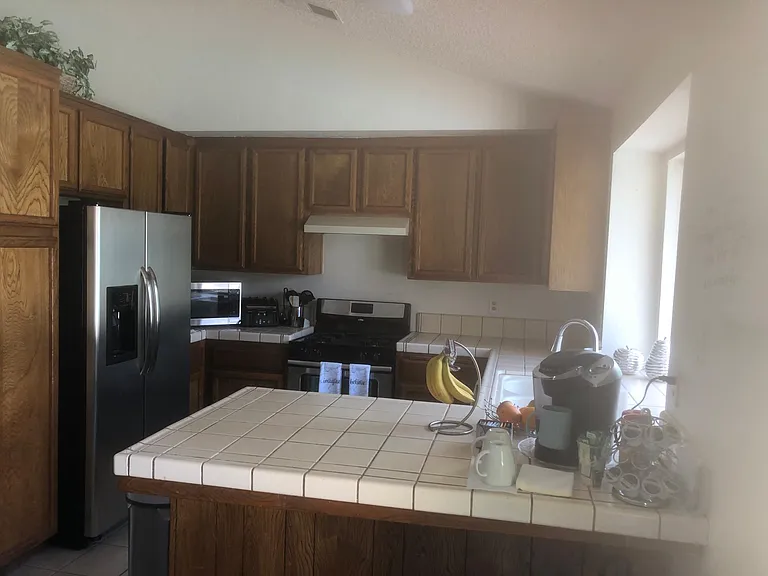 Kitchen with Keurig coffee maker