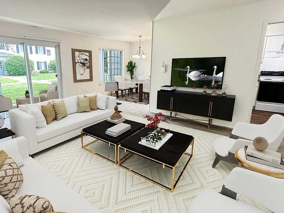 Luxury living includes a spacious open floor plan,
