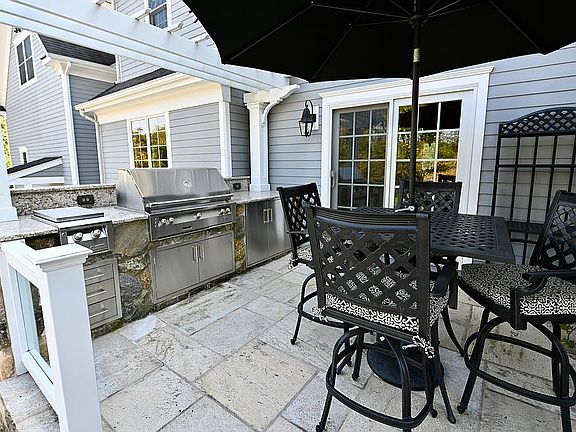 Upper outdoor kitchen...