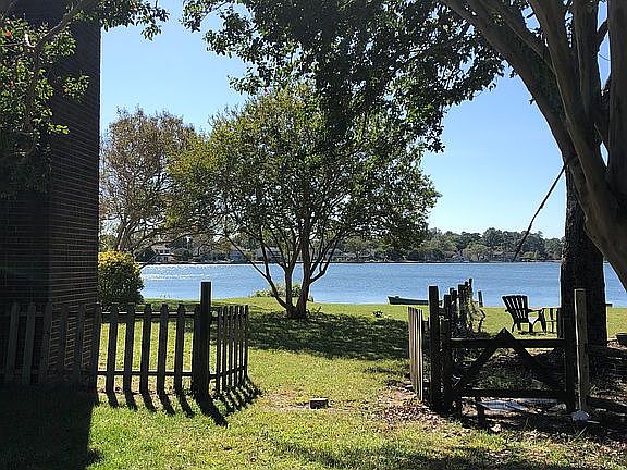 Backyard water view