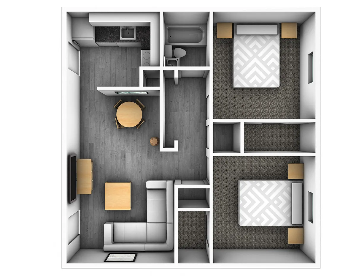 Floor plan The Caboose
