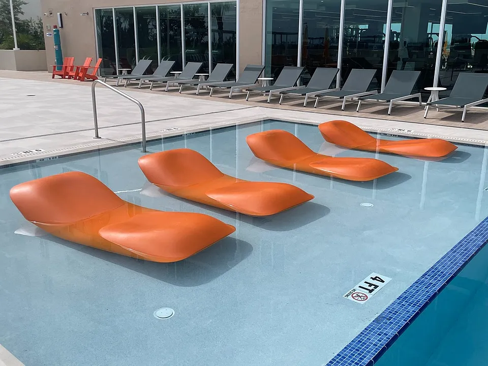 Sunbath in the Pool
