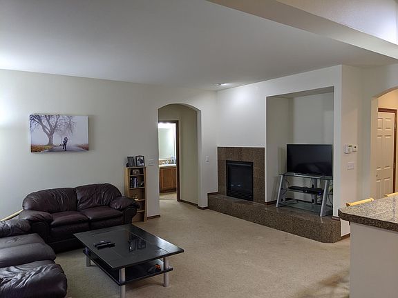 Mainfloor family room and 3/4 bath.