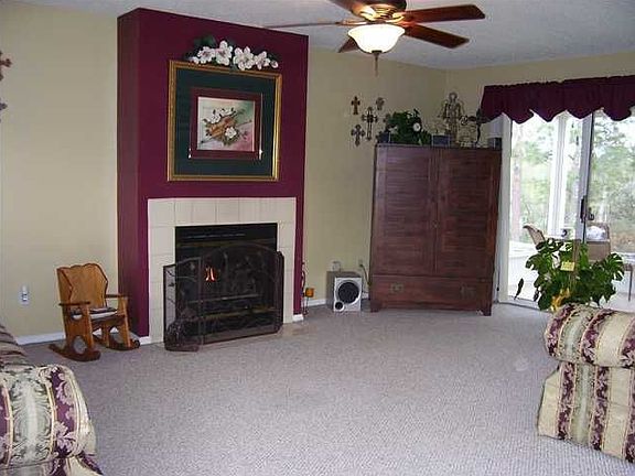 Living room with gas fireplace