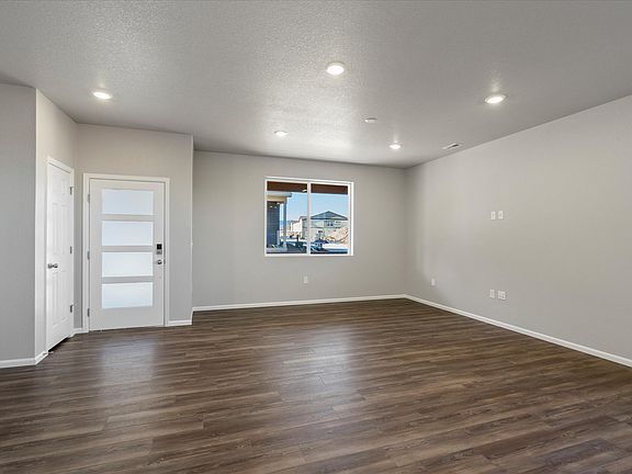 The Woodland floorplan, images taken at Vive on Via Varra