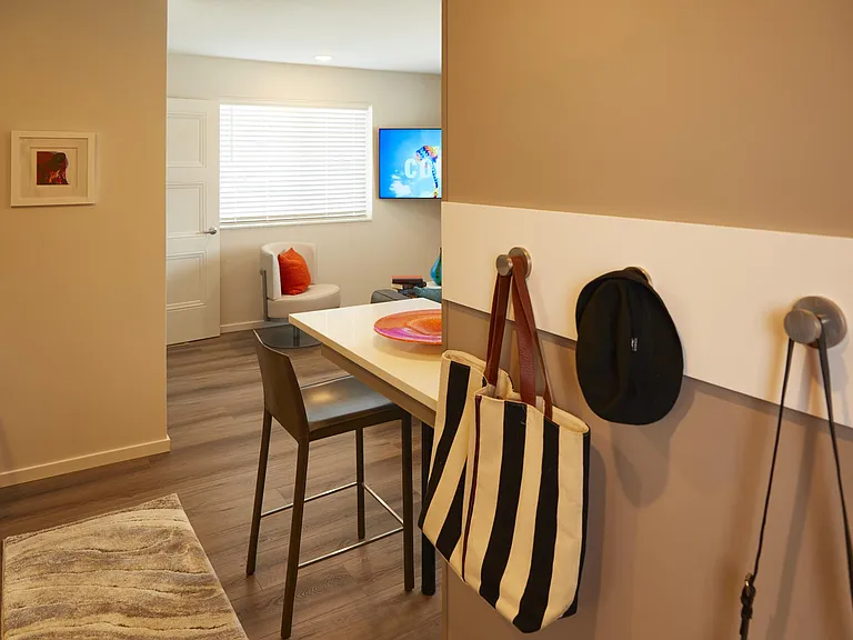 Grab & go area by front door