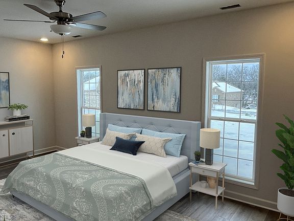 Primary Bedroom - Staged
