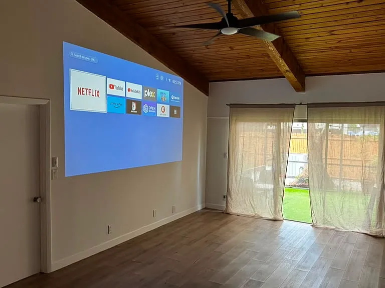 Living Room with projector