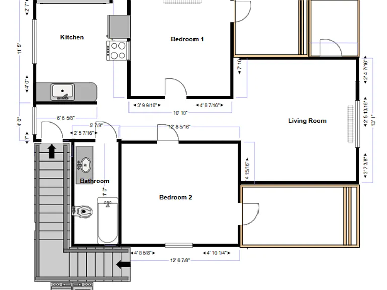 Approximate layout of unit