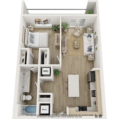 Floor plan 1B- 1X1