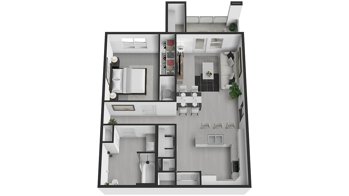 Floor plan 1X1