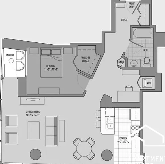 355 E Ohio St #2BR2BA — Photo 3