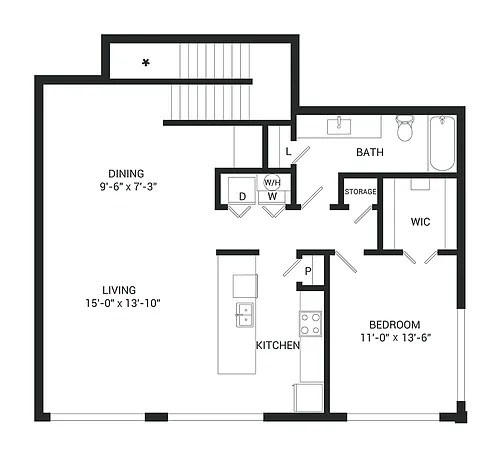 Floor plan Bronze Townhome