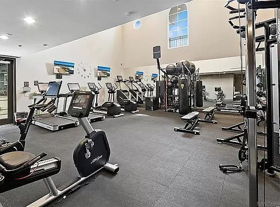 Free gym for resident