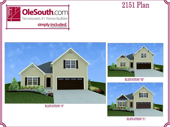 2151 Elevation JKL Plan, Stone Fort Meadows
