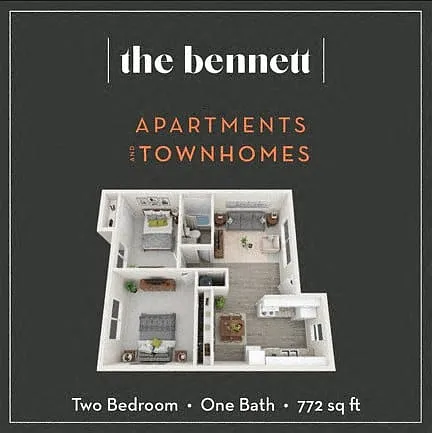 Floor plan 2Bed1Bath