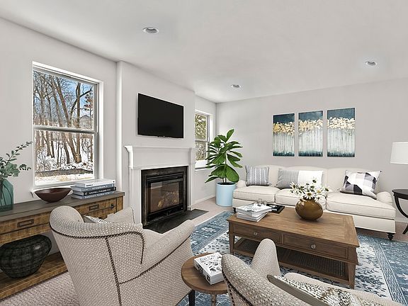 701 Timber Ridge Drive - Great Room with Fireplace - Virtually Staged