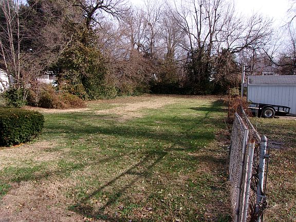 Fenced-in back yard