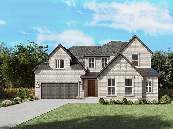 The Gillett, a two-story new home design shown with home exterior FC 202