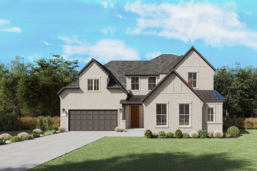 The Gillett, a two-story new home design shown with home exterior FC 202