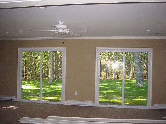 double sliders in family room