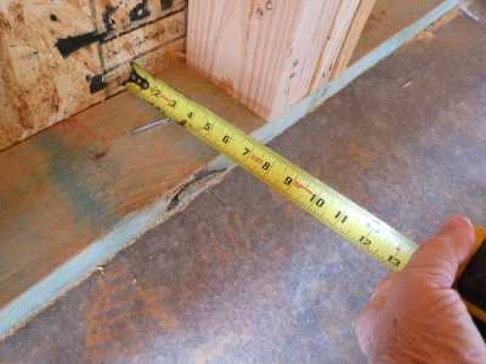 Six inch stud walls!