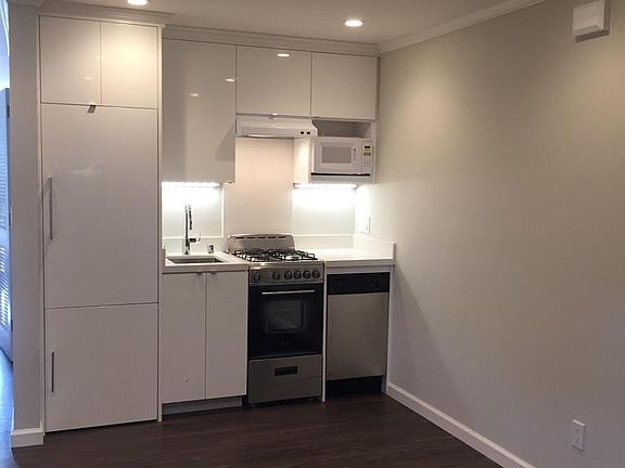 Open concept kitchen and living space