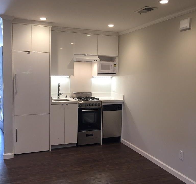 Open concept kitchen and living space
